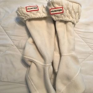 Kids cable knit Hunter boot socks